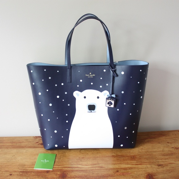kate spade polar bear tote